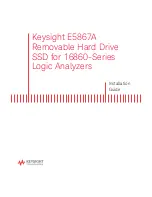 Preview for 1 page of Keysight E5867A Installation Manual