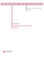 Keysight E6610A User And Programming Manual предпросмотр