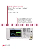 Keysight EXA X-Series N9010A Configuration Manual предпросмотр