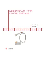 Предварительный просмотр 1 страницы Keysight InfiniiMax III+ N7000 Handling Manual