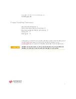 Предварительный просмотр 3 страницы Keysight InfiniiMax III+ N7000 Handling Manual