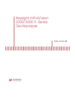 Предварительный просмотр 1 страницы Keysight InfiniiVision 2000 X Series Service Manual