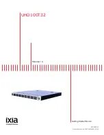 Keysight ixia UHD100T32 Getting Started Manual предпросмотр