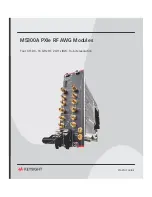 Предварительный просмотр 1 страницы Keysight M5300A Startup Manual