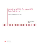 Предварительный просмотр 1 страницы Keysight M8000 Series Getting Started Manual