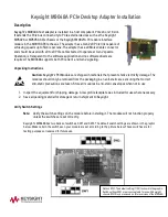 Предварительный просмотр 1 страницы Keysight M9048A Installation Manual