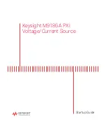 Preview for 1 page of Keysight M9186A Startup Manual