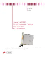 Keysight M9202A Startup Manual предпросмотр