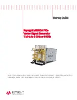 Предварительный просмотр 1 страницы Keysight M9380A Startup Manual