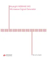 Keysight M9384B VXG Security Manual preview