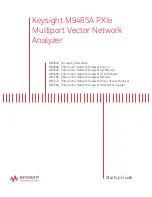 Предварительный просмотр 1 страницы Keysight M9485A Startup Manual