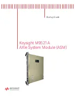 Keysight M9521A Startup Manual preview