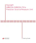 Keysight M9602A PXIe Startup Manual предпросмотр