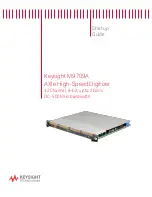 Keysight M9709A Startup Manual preview