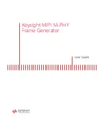 Keysight MIPI M-PHY User Manual preview