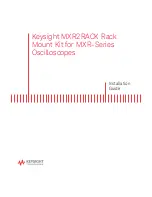 Предварительный просмотр 1 страницы Keysight MXR2RACK Installation Manual