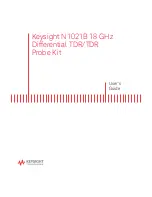 Предварительный просмотр 1 страницы Keysight N1021B User Manual