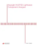 Предварительный просмотр 1 страницы Keysight N4375D User Manual