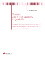 Preview for 1 page of Keysight N5222-60118 Installation Note