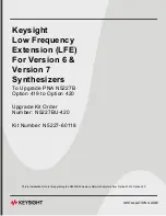 Предварительный просмотр 1 страницы Keysight N5227-60118 Manual