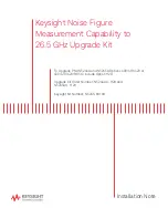 Предварительный просмотр 1 страницы Keysight N5244AU- H29 Installation Note