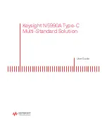 Keysight N5990A Type-C User Manual предпросмотр