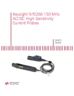 Предварительный просмотр 1 страницы Keysight N7026A User Manual