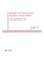 Preview for 1 page of Keysight N774 C Series Programming Manual