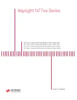 Keysight N7744A User Manual preview