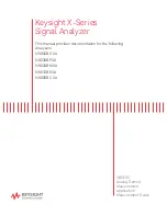 Предварительный просмотр 1 страницы Keysight N9000B CXA Measurement Manual