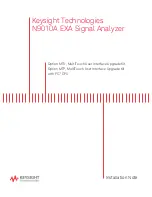 Keysight N9010AK-MTP Installation Note предпросмотр