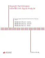 Предварительный просмотр 1 страницы Keysight N9040B Option 513 Service Manual