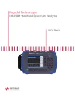 Предварительный просмотр 1 страницы Keysight N9340B Demo Manual