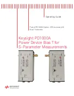 Предварительный просмотр 1 страницы Keysight PD1000A Operating Manual