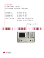 Предварительный просмотр 1 страницы Keysight PNA E8361C Configuration Manual