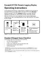 Предварительный просмотр 1 страницы Keysight U1115A Operating Instructions Manual