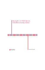 Предварительный просмотр 1 страницы Keysight U1190A Series Service Manual