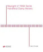 Предварительный просмотр 1 страницы Keysight U1190A Series User Manual