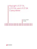 Preview for 1 page of Keysight U1211A Quick Start Manual