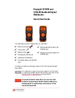 Preview for 3 page of Keysight U1251 Quick Start Manual