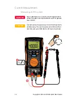 Preview for 14 page of Keysight U1281A Quick Start Manual