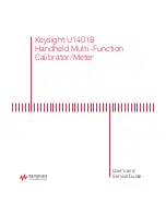 Предварительный просмотр 1 страницы Keysight U1401B User'S And Service Manual