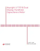 Предварительный просмотр 1 страницы Keysight u1701b User'S And Service Manual