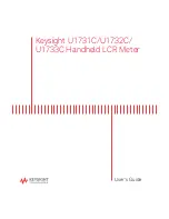 Предварительный просмотр 1 страницы Keysight U1731C User Manual