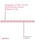 Предварительный просмотр 1 страницы Keysight u2722a Programmer'S Reference Manual