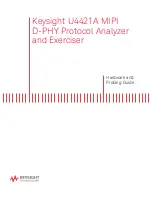 Preview for 1 page of Keysight U4421A Hardware And Probing Manual