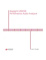 Keysight U8903B User Manual предпросмотр