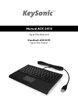 KeySonic ACK-3410 Manual preview