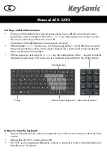 Preview for 7 page of KeySonic ACK-3410 Manual