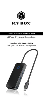 Предварительный просмотр 1 страницы KeySonic Icy Box IB-DK4028-CPD User Manual